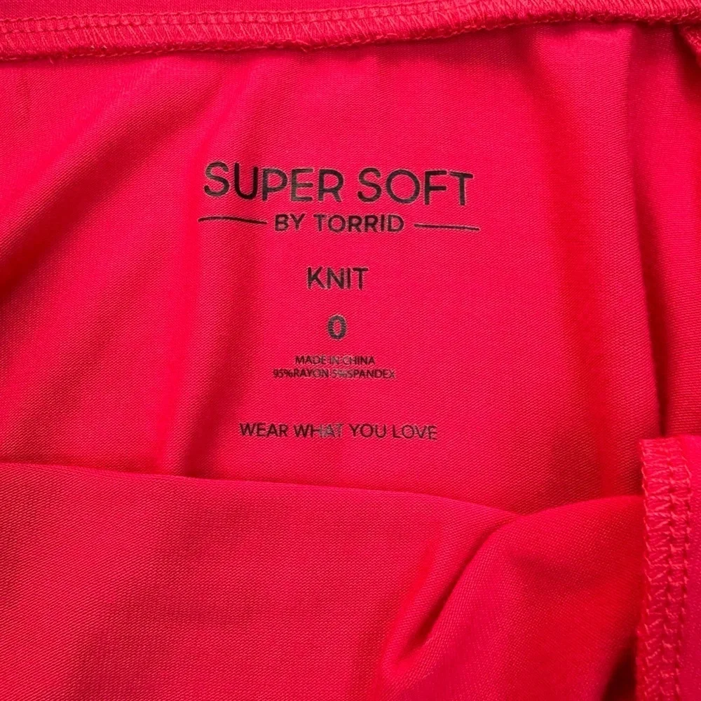 NWT Torrid Super Soft Hot Pink Jersey Circle Skirt Size 12